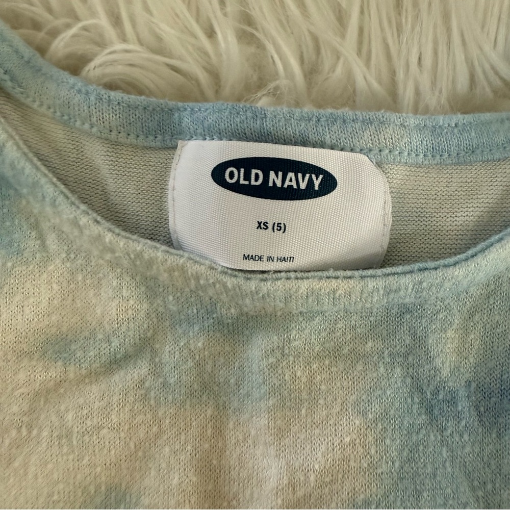 Old Navy Blue and Tie-Dye Long Sleeve Set with Leggings - Picture 6 of 7